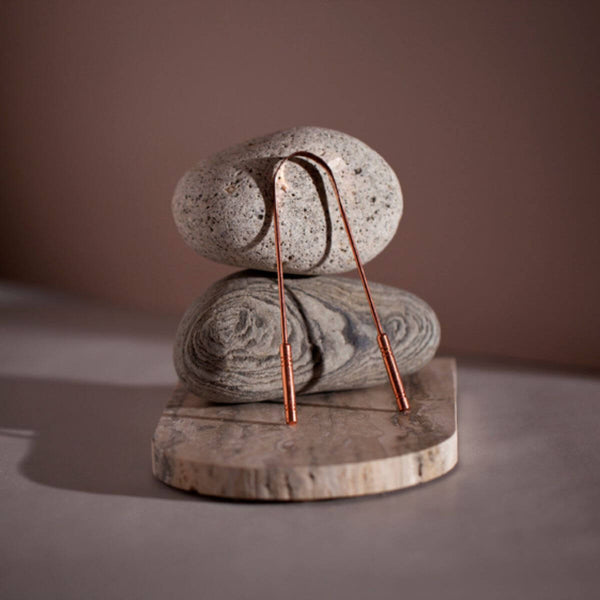 tongue scraper made from copper