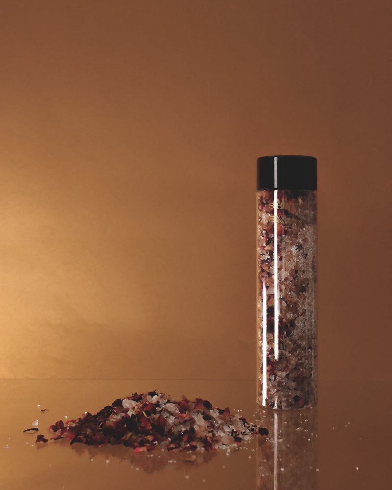 PORTAL - ACTIVATED BATH CRYSTALS - FLOWER PETALS  ROSE QUARTZ