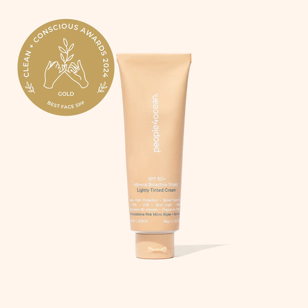 P4O SPF 50+ MINERAL BIOACTIVE SHIELD - LIGHTLY TINTED CREAM