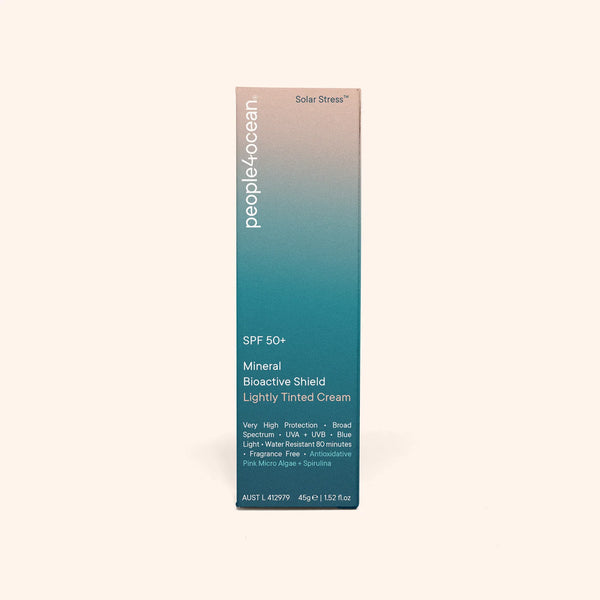 P4O SPF 50+ MINERAL BIOACTIVE SHIELD - LIGHTLY TINTED CREAM