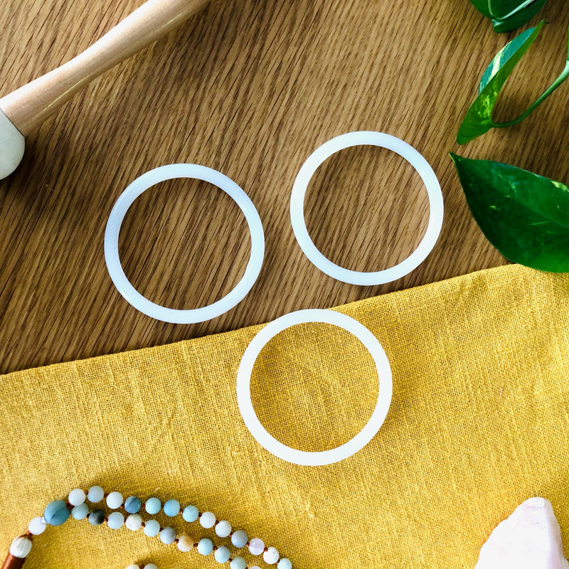 WHITE O-RINGS FOR CRYSTAL SINGING BOWLS