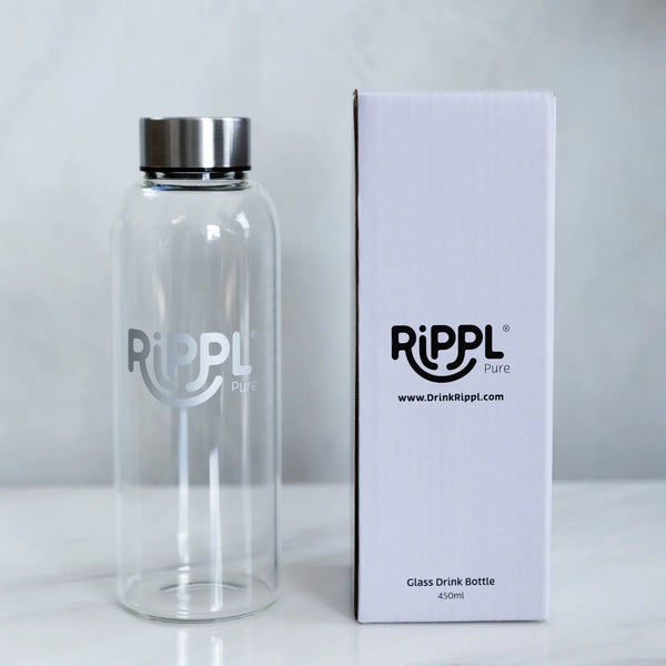 Rippl® Pure Glass Drink Bottle - 450ml