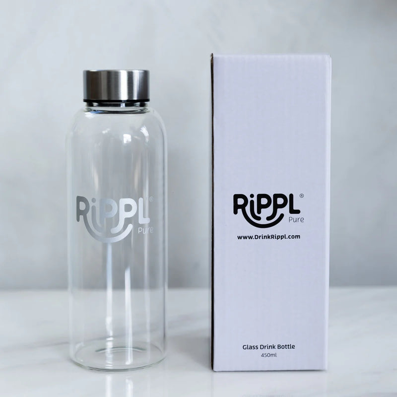 Rippl® Pure Glass Drink Bottle - 450ml