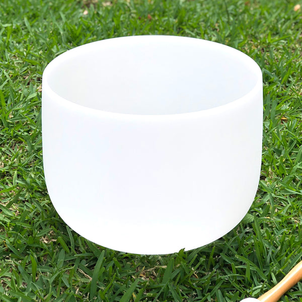 White Root Chakra 12' Crystal Sound Bowl